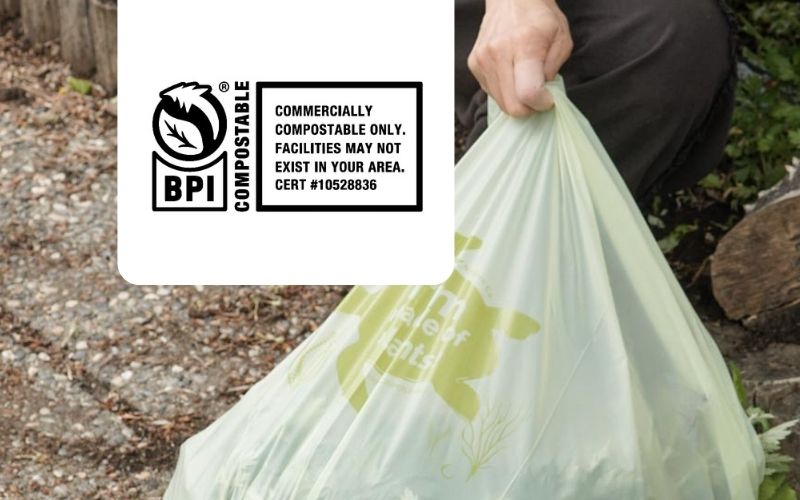 BPI compostable garbage bag