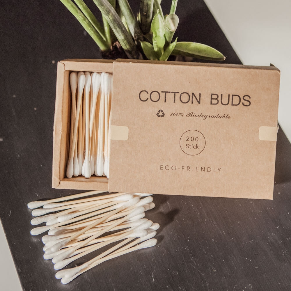 biodegradable bamboo cotton buds