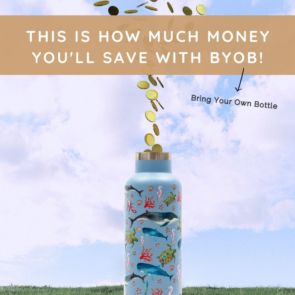 You Will Save this MUCH by Bring Your Own Water Bottle