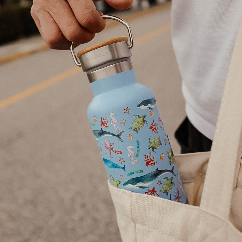 insulated double walled stainless steel water bottle
