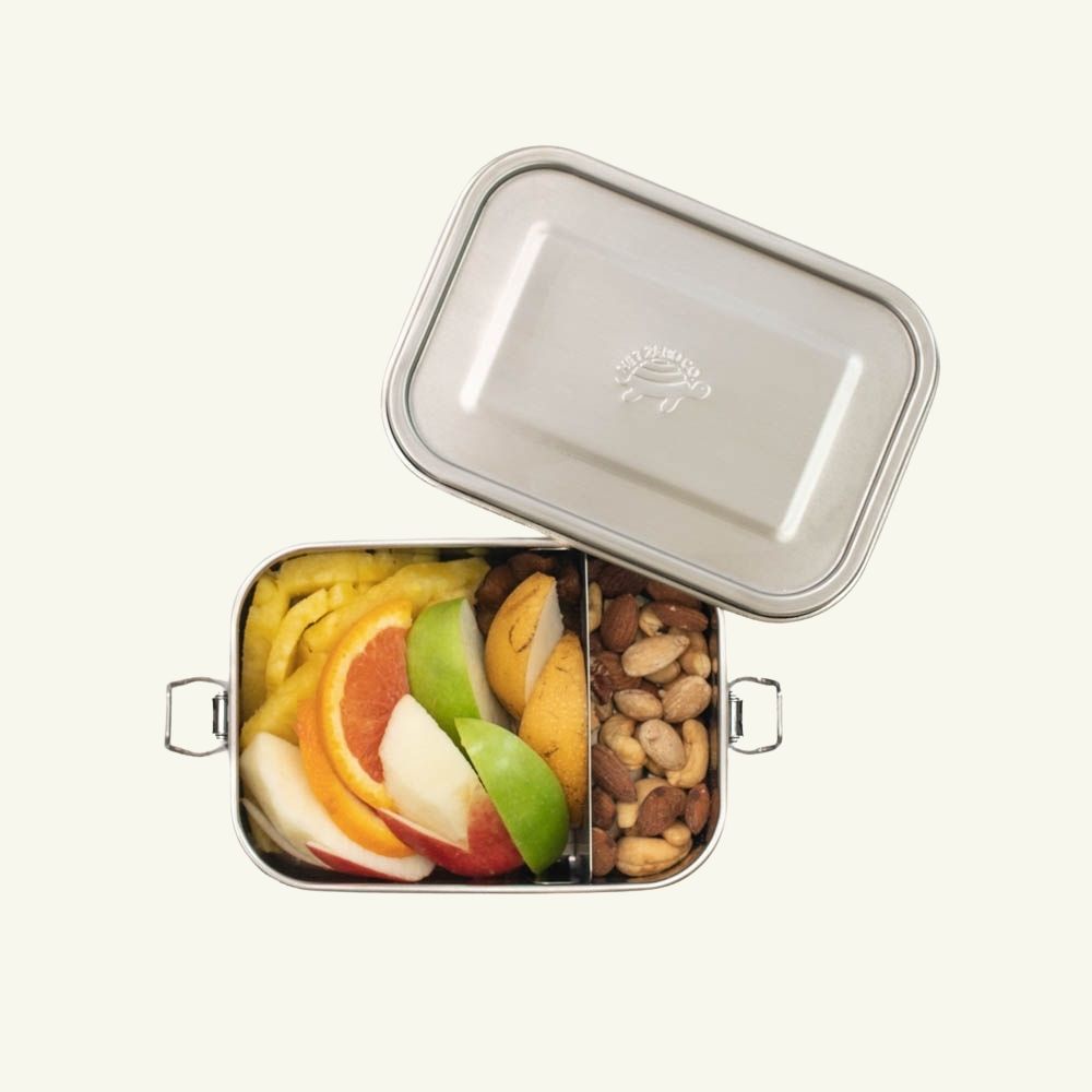 Snack Size Small Stainless Steel Bento Box With Fruits Nuts