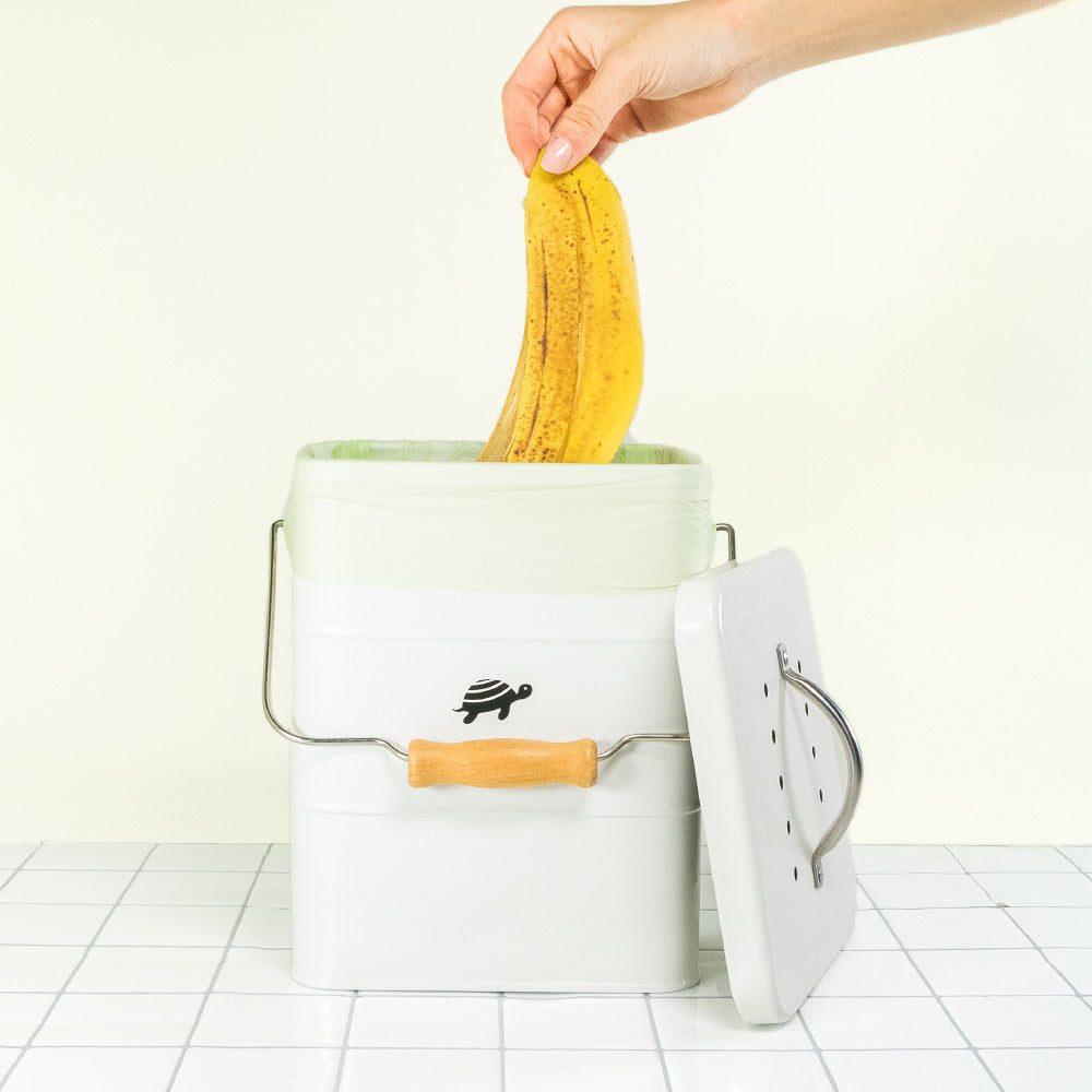 Throwing Banana Peel In Kitchen Compost Bin